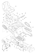 Part Location Diagram of 757-04012C MTD High Back Seat, Yellow